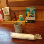 一幸 - カウンター席（醤油、山椒）