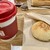 ゴンチャ  - 料理写真:叉焼メロンパン、グリーンルイボスティ
