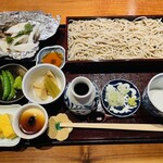 手打そば かさ川 - 料理写真:そば御膳+そば大盛
