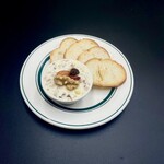 Cream cheese with dried fruits and nuts