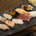 Sushi Jiza Kanaryourimi Duki - お任せ寿司 上