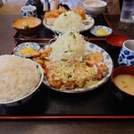 とんかつ 紋吉 - トンテキ定食、ご飯大盛り