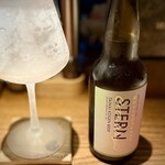 楢製麺 - 胎内高原 シトラヴァイツェン 〜 冷えたグラス。