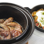 ■Smoked pot of bone-in lamb meat and lamb tongue, oven-baked flatatouille