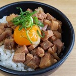らぁ麺 NOBU - チャーシュー丼　無料(注意：プレオープンのみのサービスです)