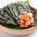 Mentaiko cheese and Korean seaweed