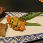 嵯峨沢館 - 富士サーモン菜種焼き