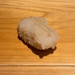 鮨 歴々 - 白エビの握り