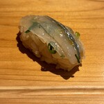 鮨 歴々 - サヨリの握り