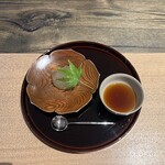 瓢六亭 - 甘味、柚わらび餅、生姜茶