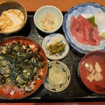 まぐろ料理紀文 - 鉄火丼定食（上）