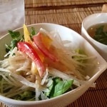 せらび～ - ランチのサラダ＆スープ