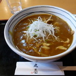 丸屋 - 2013年1月のカレー南蛮　載ってるのが大根の妻に変る