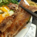 松屋 - 旨味醤油焼き牛めし・肉ズーム