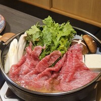 しゃぶしゃぶ 吟半 お台場店 - 贅沢コース　すき焼き