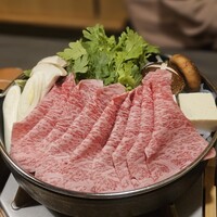 しゃぶしゃぶ 吟半 お台場店 - 贅沢コース　すき焼き