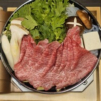 しゃぶしゃぶ 吟半 お台場店 - 贅沢コース　すき焼き