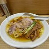 Teuchi Oyadori Chuukasoba Ayagawa - 親鶏中華そば(極太麺・大盛) +親鶏もも4枚トッピング
