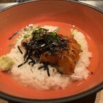 すすきの焼肉きらく - 牛しぐれと鹿児島産の出汁茶漬け