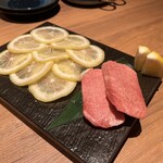 すすきの焼肉きらく - スーパーネギタン塩　上タン塩