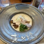 麦と鶏 - 桜海老みそラーメン