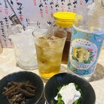 すずめ - くきだちのサラダ風　ふきの煮物