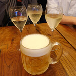 立飲・ビストロシン サンテ - N子ちゃんは・・まずビール