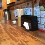 味噌麺処 花道庵 - カウンターの雰囲気