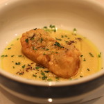ヴィンチェロ - 揚げた ”ひげ鱈” のマリネ　野菜と肉の出汁でのばした ”ひよこ豆” ソースで　(2014/03)