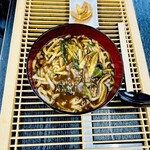 菜食健美 里味 - カレーうどん（いのしし）　南蛮〜トロミが強め　byまみこまみこ