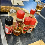 菜食健美 里味 - 辛味のカスタマイズがいっぱい！　どうやら自分達が辛いのが苦手なのでカスタマイズを置いてるみたいです　byまみこまみこ