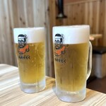 Oumi Yakiniku Horumon Sudaku - 生ビール