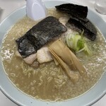 ながせラーメン - にごりラーメン 大盛り 海苔追加サービス♪