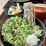 かき揚げ 十割そば 長助 - 蕎麦はこんな感じ