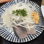 お酒のあて鮨 謹賀 - さわらのたたき