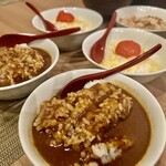 博多水炊きと焼き鳥ときどきフレンチ ことぷろ - 鶏ご飯、ミニ水炊きカレー、チーズ明太子　リゾット、ソフトドリンクの中から１つ選べます