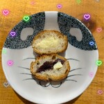 卵の郷ベーカリー てとて - 輪切りにしたところ。