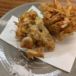 割烹 市川 - 桜海老のかき揚げ