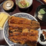 鰻 炭焼 ひつまぶし 美濃金 - 鰻丼　上（４９５０円）