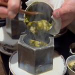 日本料理 徳専 - ⚫︎鮑のぶるるるぅー山羊のミルクのやつ