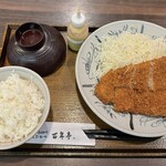 百年亭 - 手のべとんかつ定食（中）