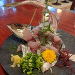 旬鮮 酢寿喜 - 鯵の刺身