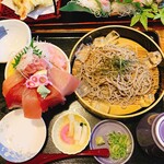 居食亭 遊膳や - ミニ鮪丼+蕎麦　　税込1,080円