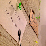 パプリカ食堂 Vegan - おトイレ内の告知ボード。