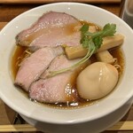 Naniwa Menjirou Zen - 地鶏醤油ラーメン味玉付き