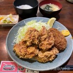 かつ進 - 若鶏の唐揚げ定食