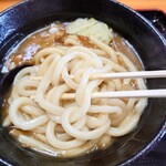 わさび亭 さぬき - カレーうどん_590円　麺アップ