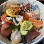 うみおと - 上から撮ってみた
切り身の種類の多さ