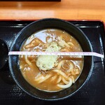 わさび亭 さぬき - カレーうどん_590円　丼の直径18cm