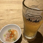 246591280 - ビールと蟹といくら餡の揚げ出し